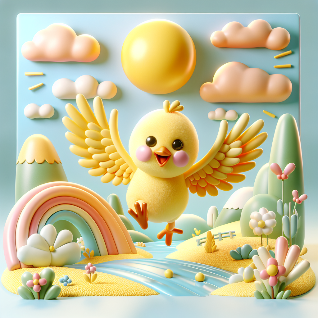Lil SkyBird's Sunny Flight — scene from the story