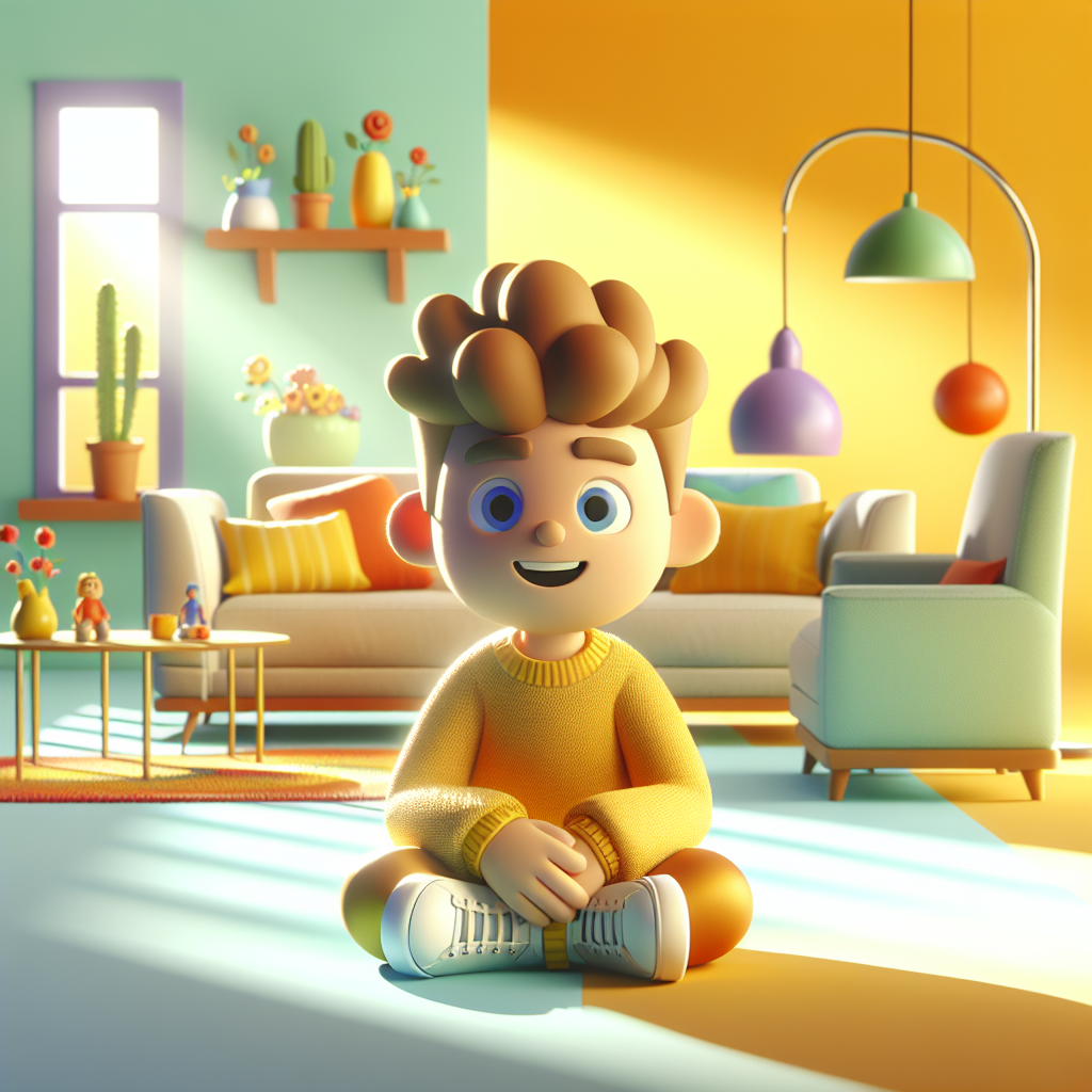 Jay's Silly Shadow Adventure — scene from the story