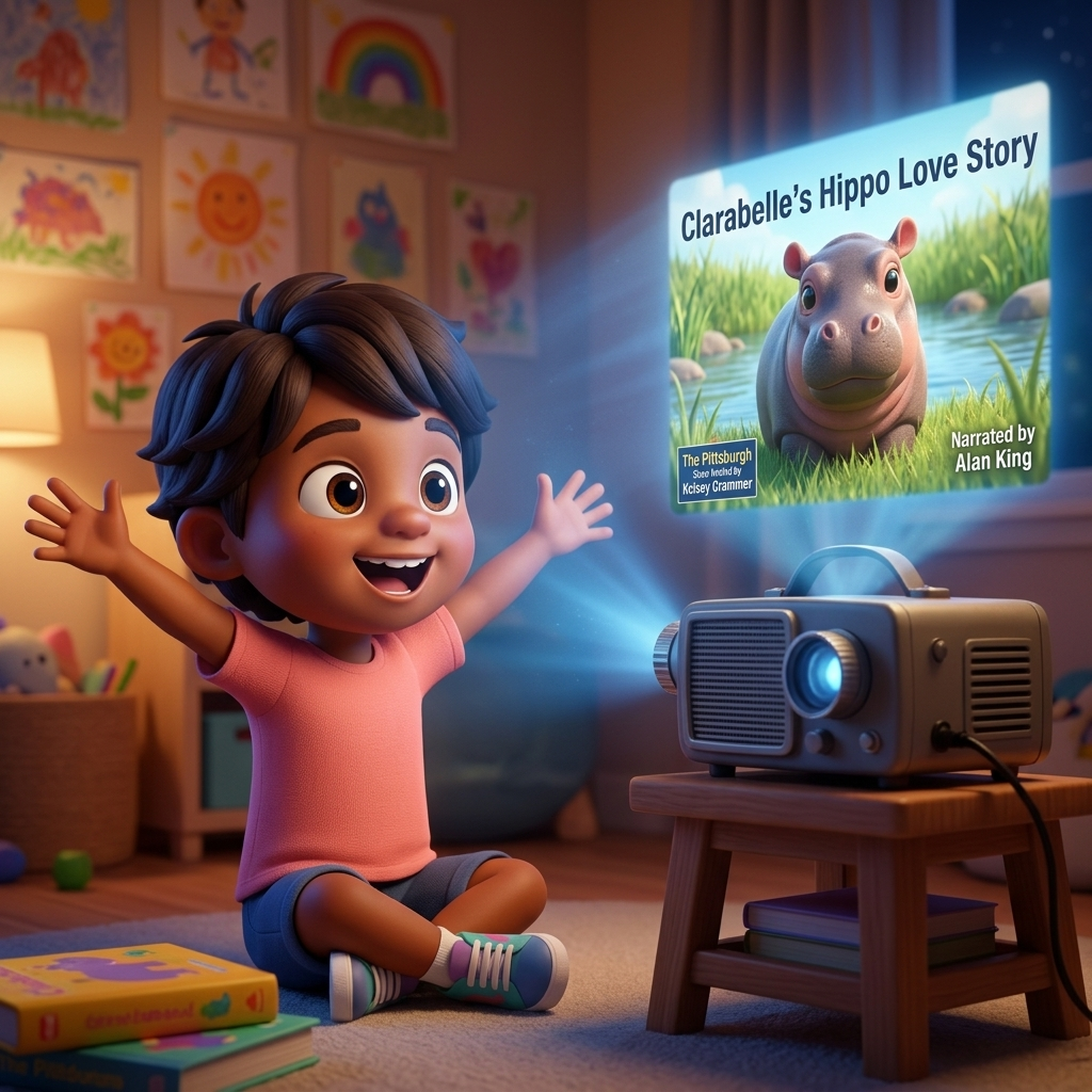 Clarabelle's Hippo Love Story — scene from the story