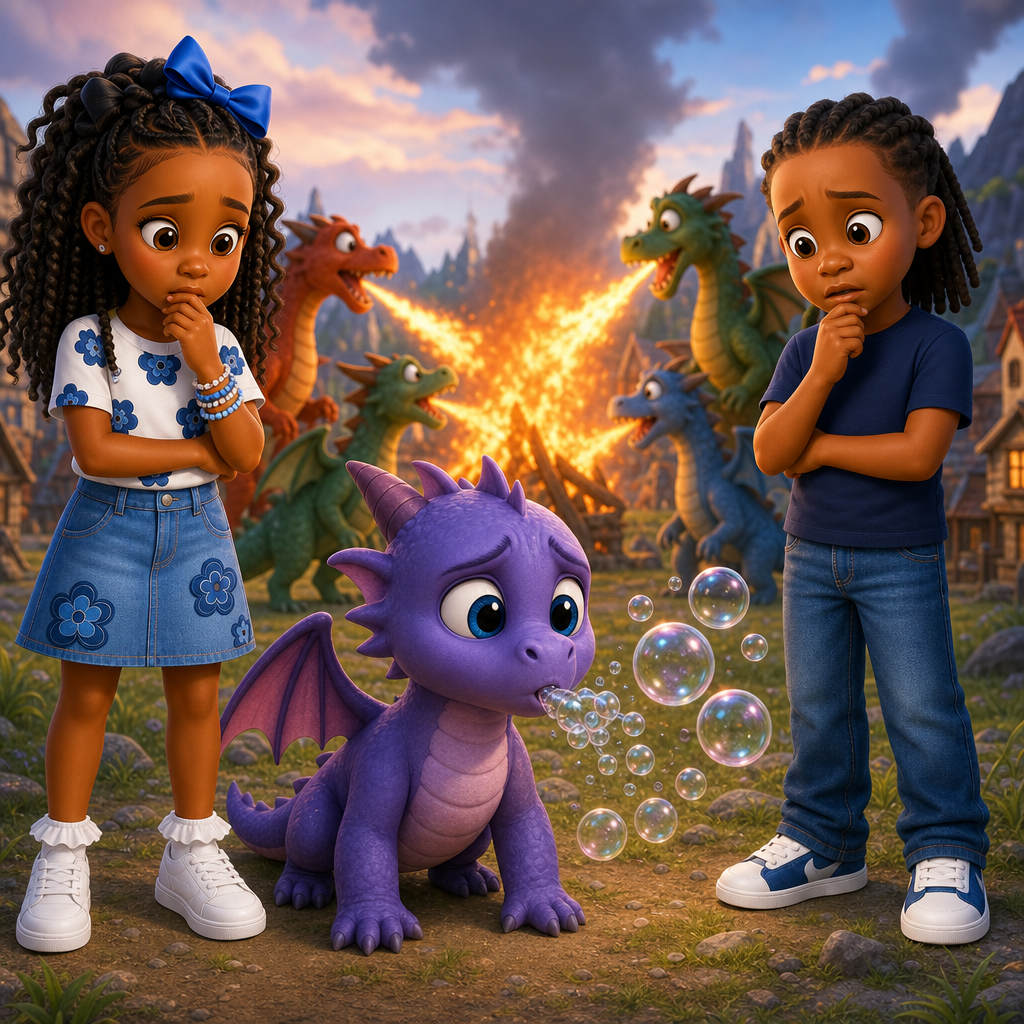 Dizzy's Bubble Superpower — scene from the story