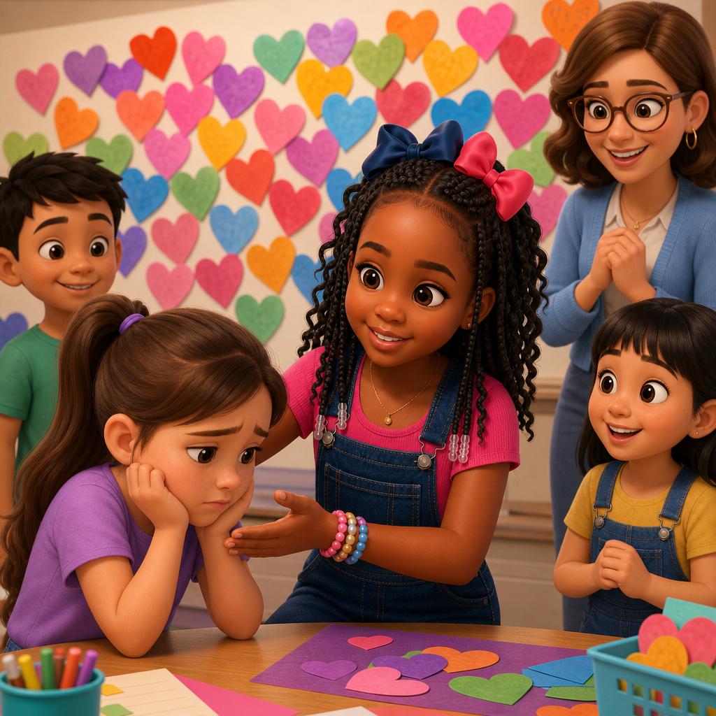 Derrica’s Kindness Wall — scene from the story