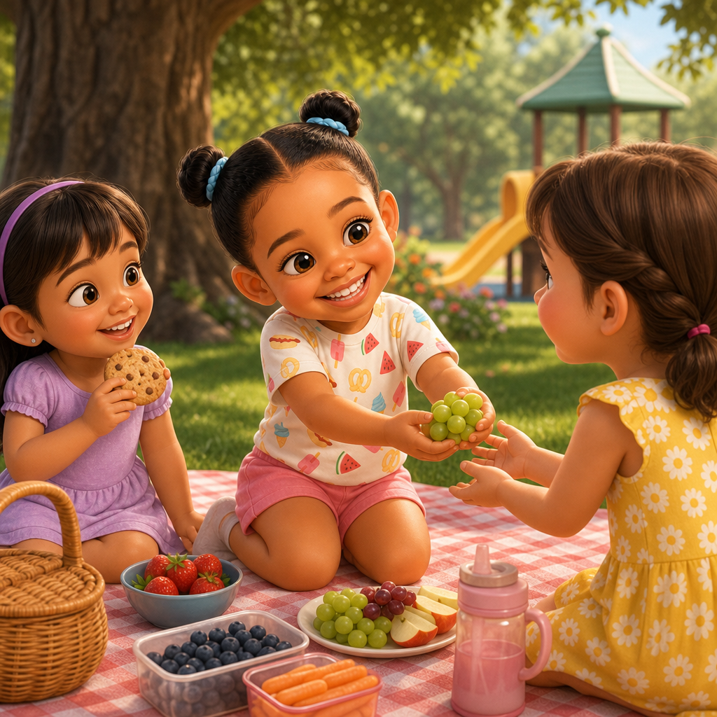 Elisa’s Sharing Picnic — scene from the story