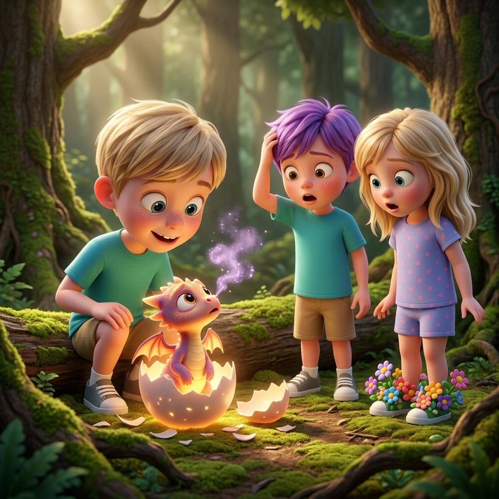 Jaxon's Tiny Dragon Friend — scene from the story