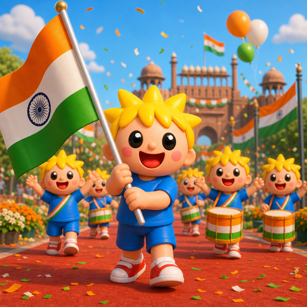 Tricolor Cheer Parade — scene from the story
