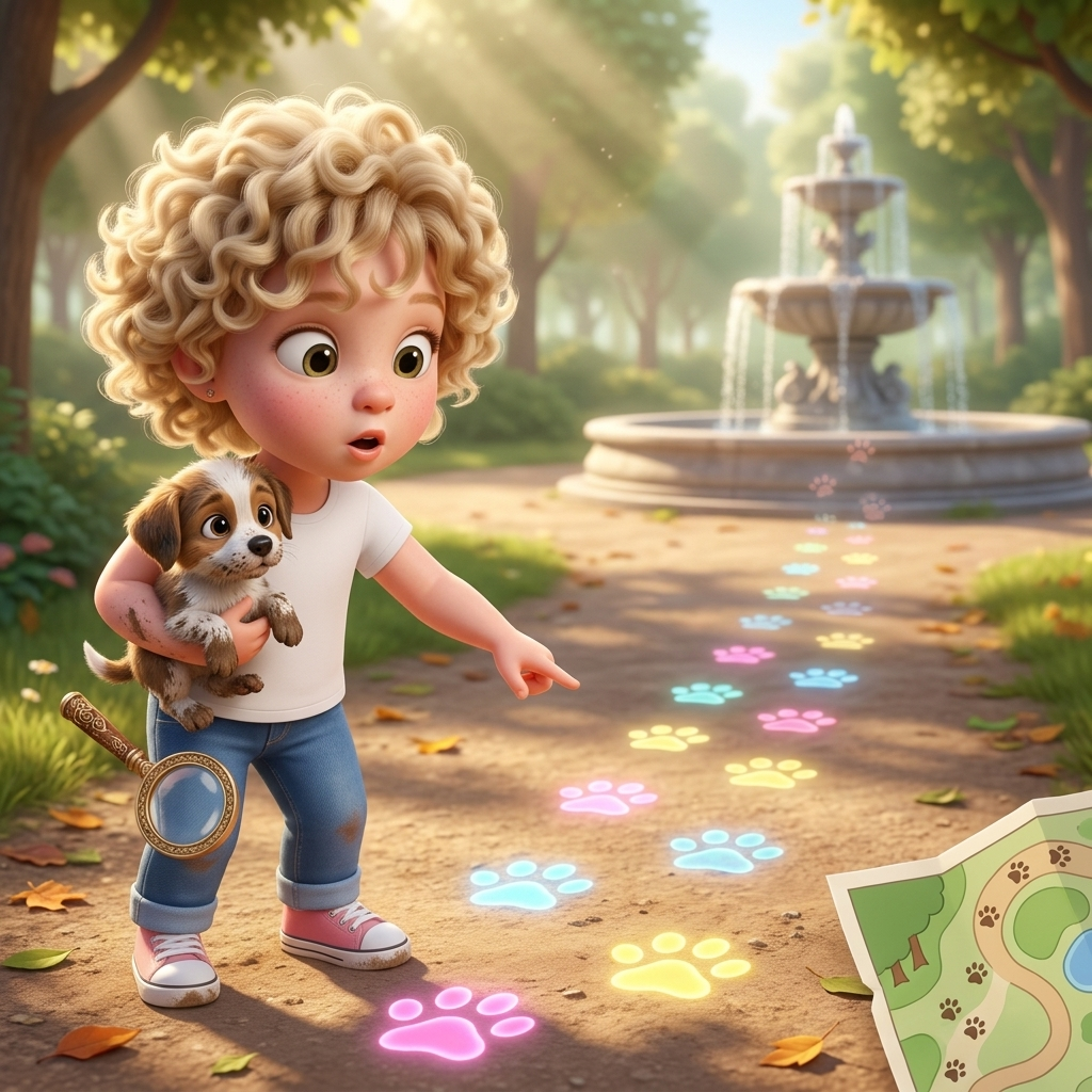 Anastasia's Puppy Parade — scene from the story