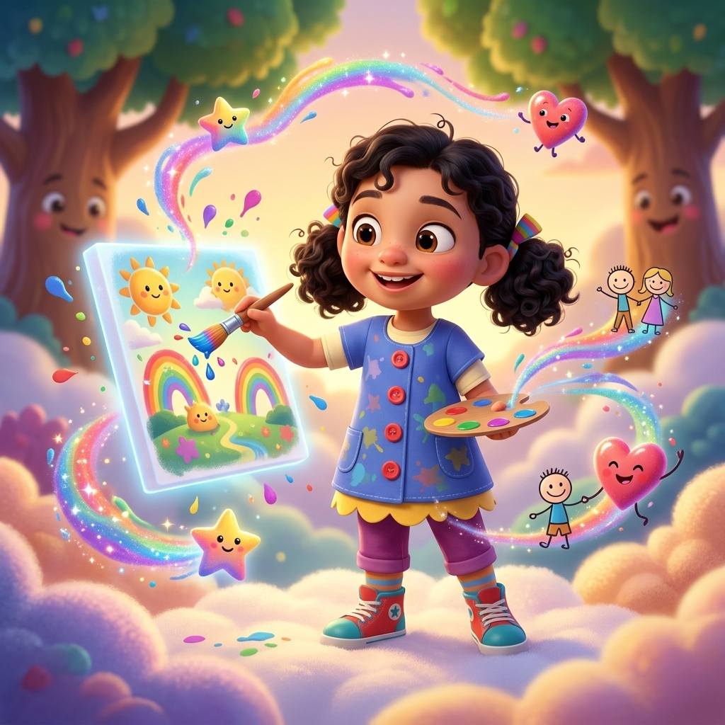 Ayzal's Magical Paint Adventures — scene from the story