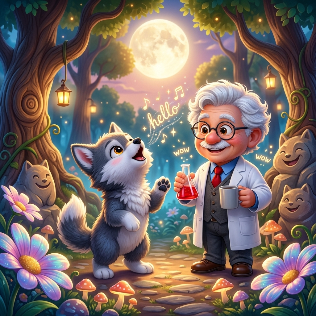 Loulou Howls Hello! — scene from the story