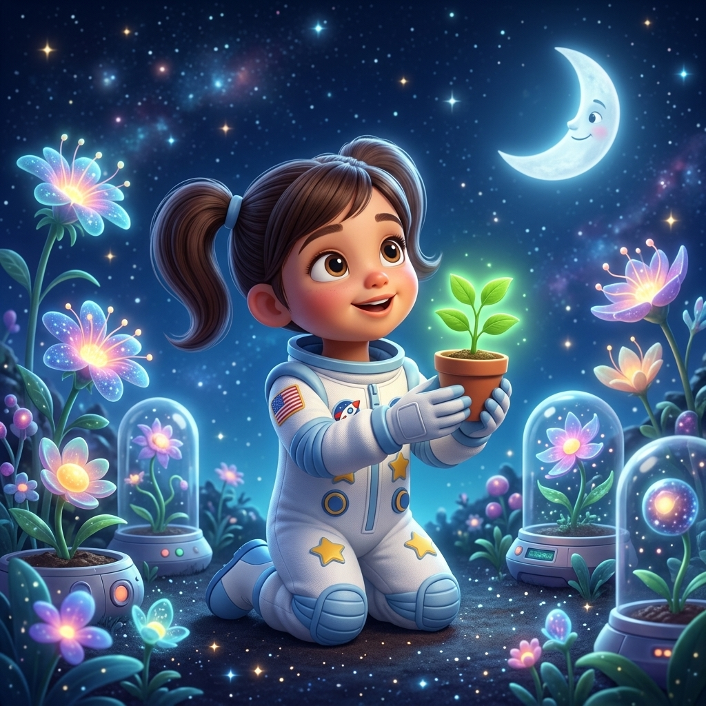 Rosalyn's Star Garden — scene from the story