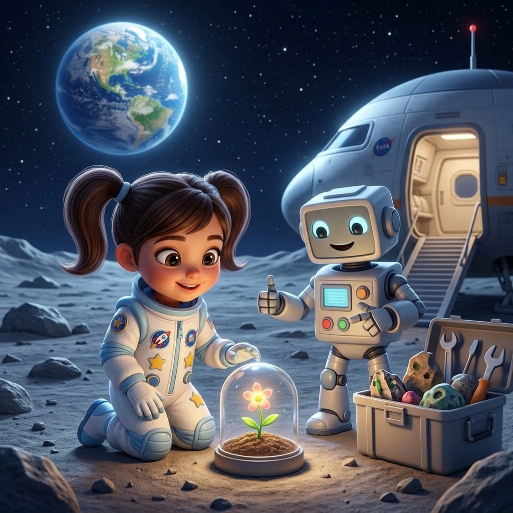Rosalyn's Moon Dream — scene from the story
