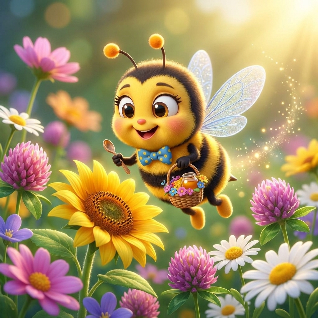 Buzzy's Busy Day — scene from the story