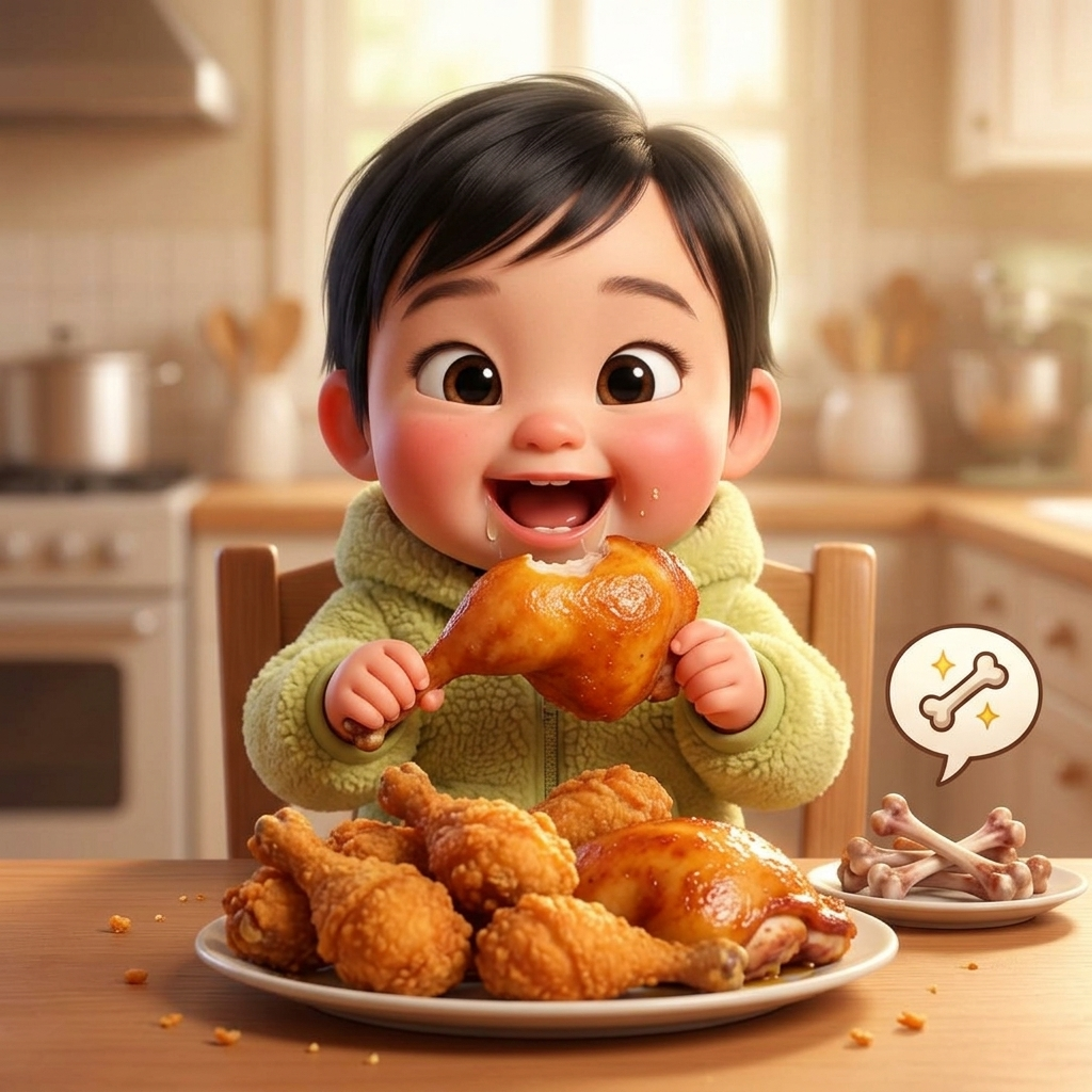 Shuqi's Yummy Drumstick Feast — scene from the story