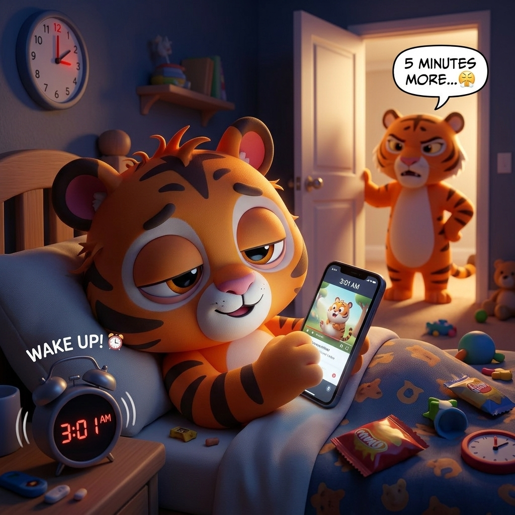 Sleepy Sam's Big Mistake — scene from the story