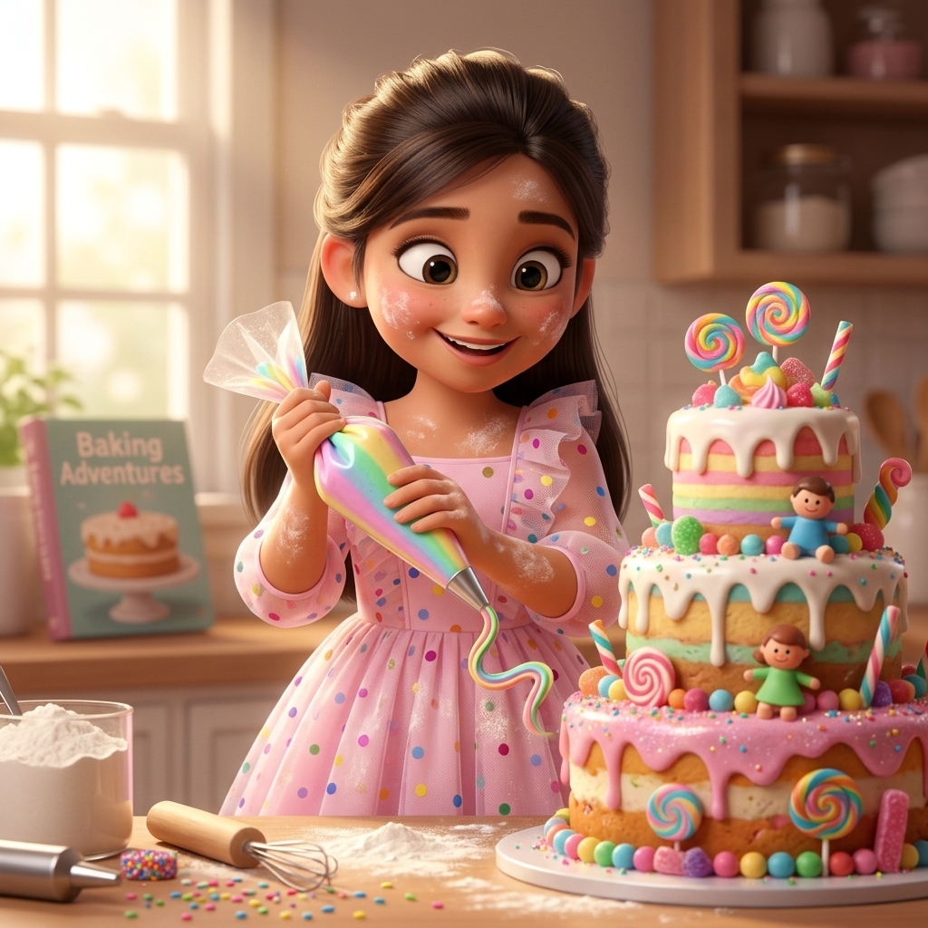 Hilola Bakes Silly Cake — scene from the story