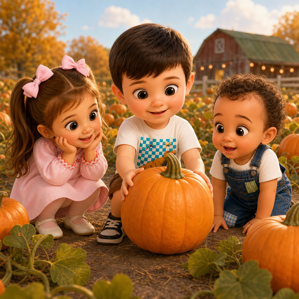 Pumpkin Patch Pick — scene from the story