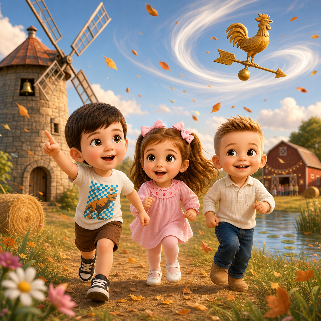 The Windy Vane Chase — scene from the story