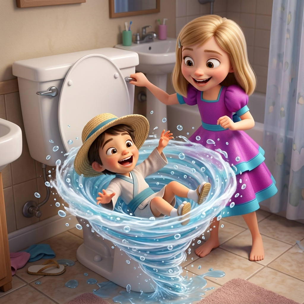Ping's Splashy Swirly Ride — scene from the story