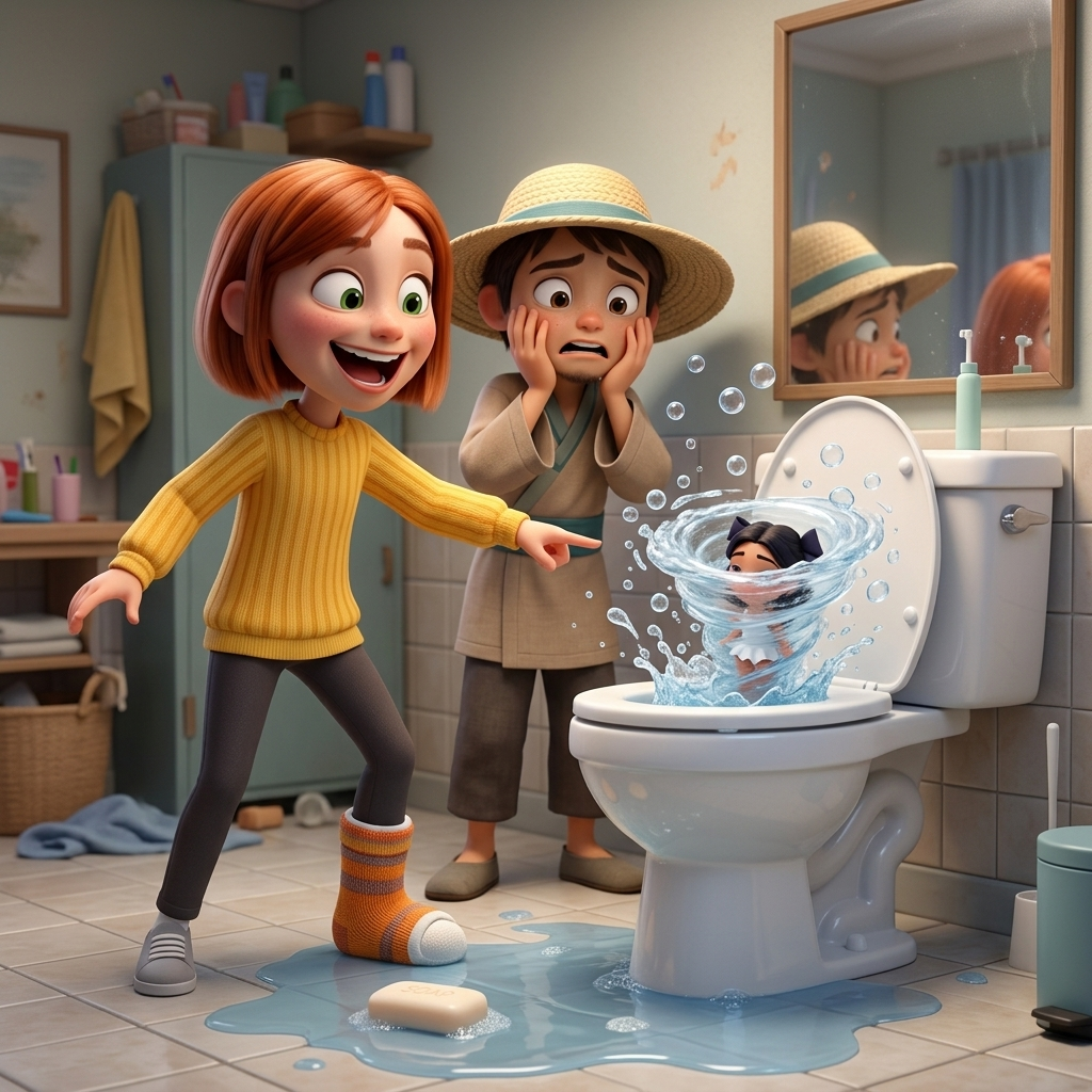 Lina's Bubbly Whoosh! — scene from the story