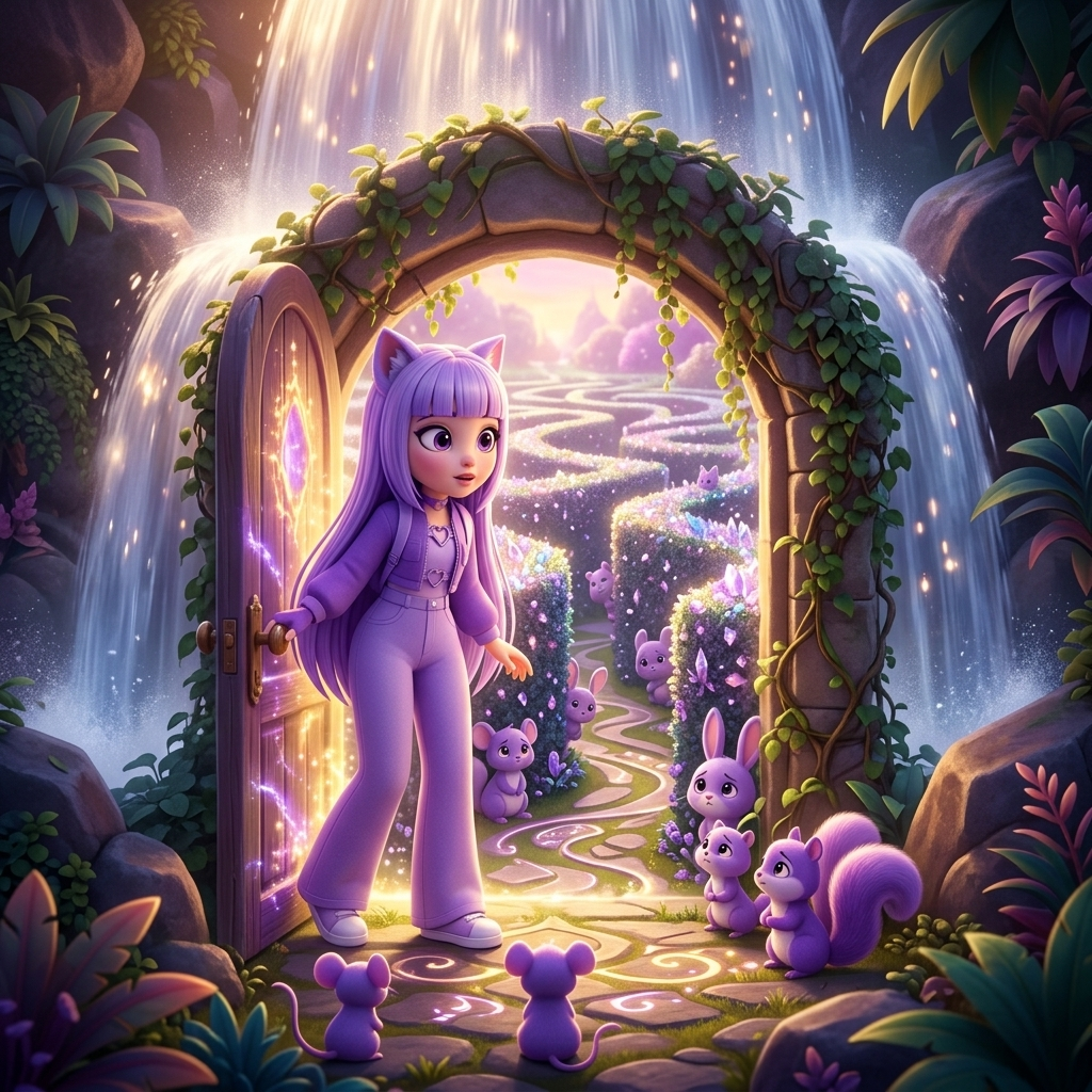 Toga's Secret Garden Door — scene from the story