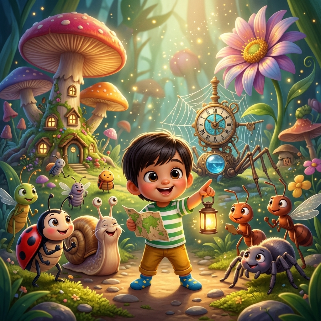Tajveer Saves Bug Village! — scene from the story
