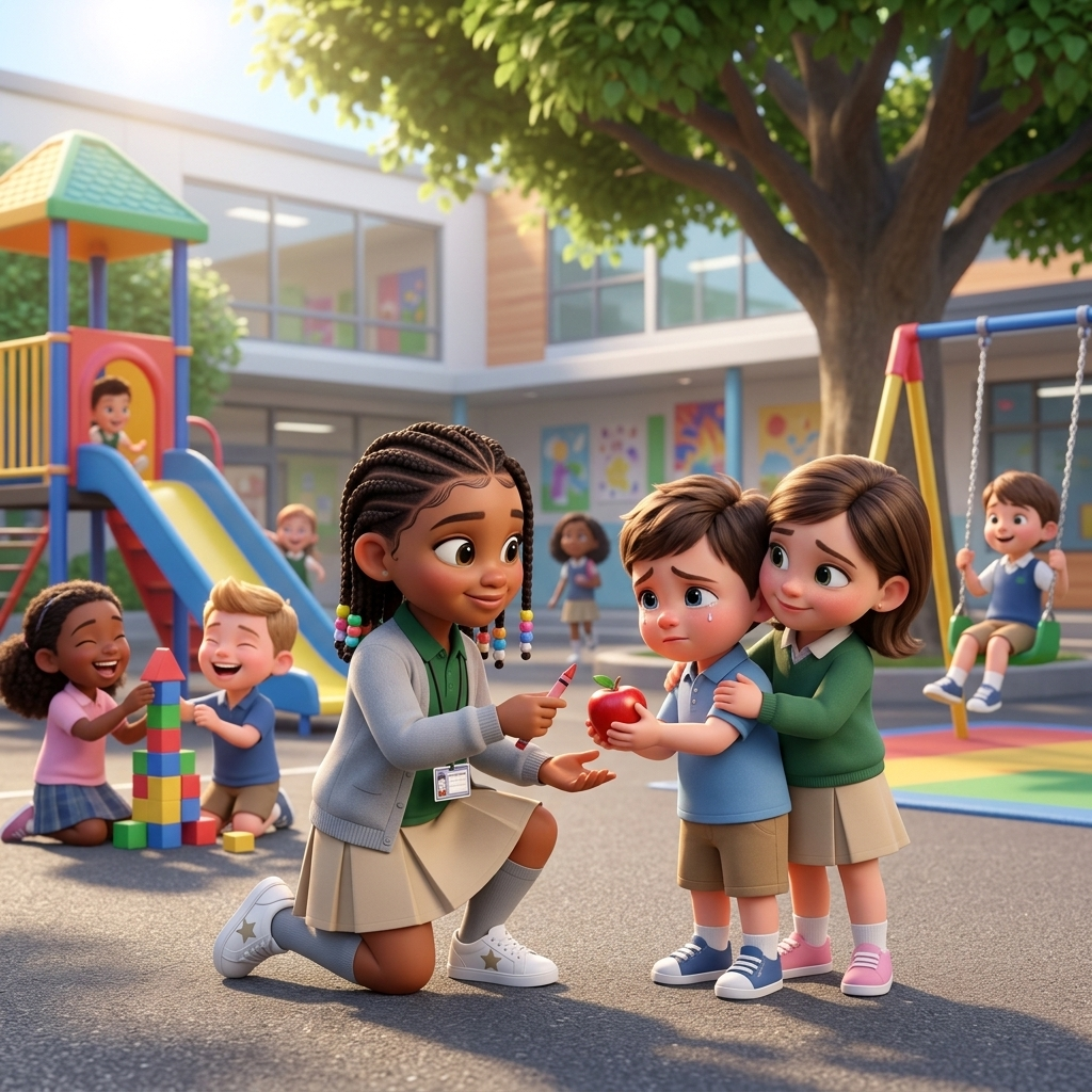 Reagan's Kind School Days — scene from the story