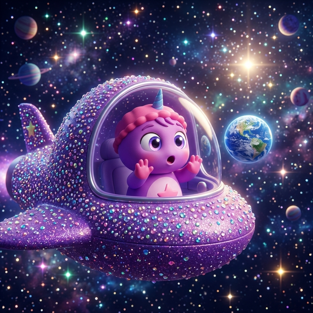Gogo's Sparkling Space Adventure — scene from the story