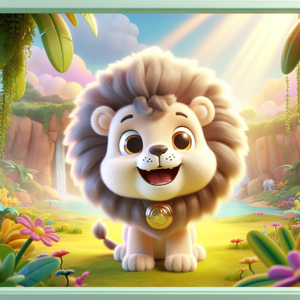 Mk's Magical Lion Adventure — scene from the story