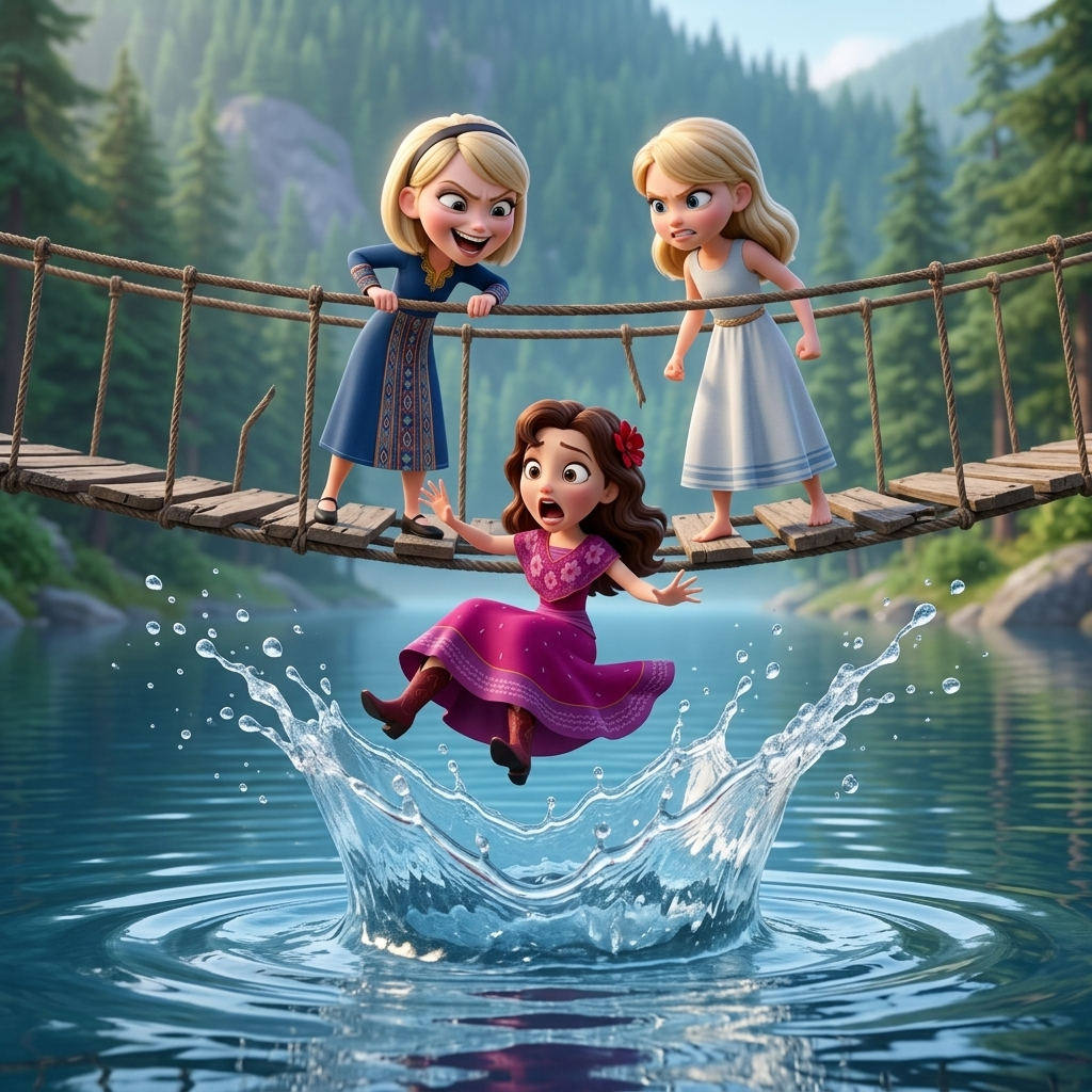 Lucky's Big Splash! — scene from the story