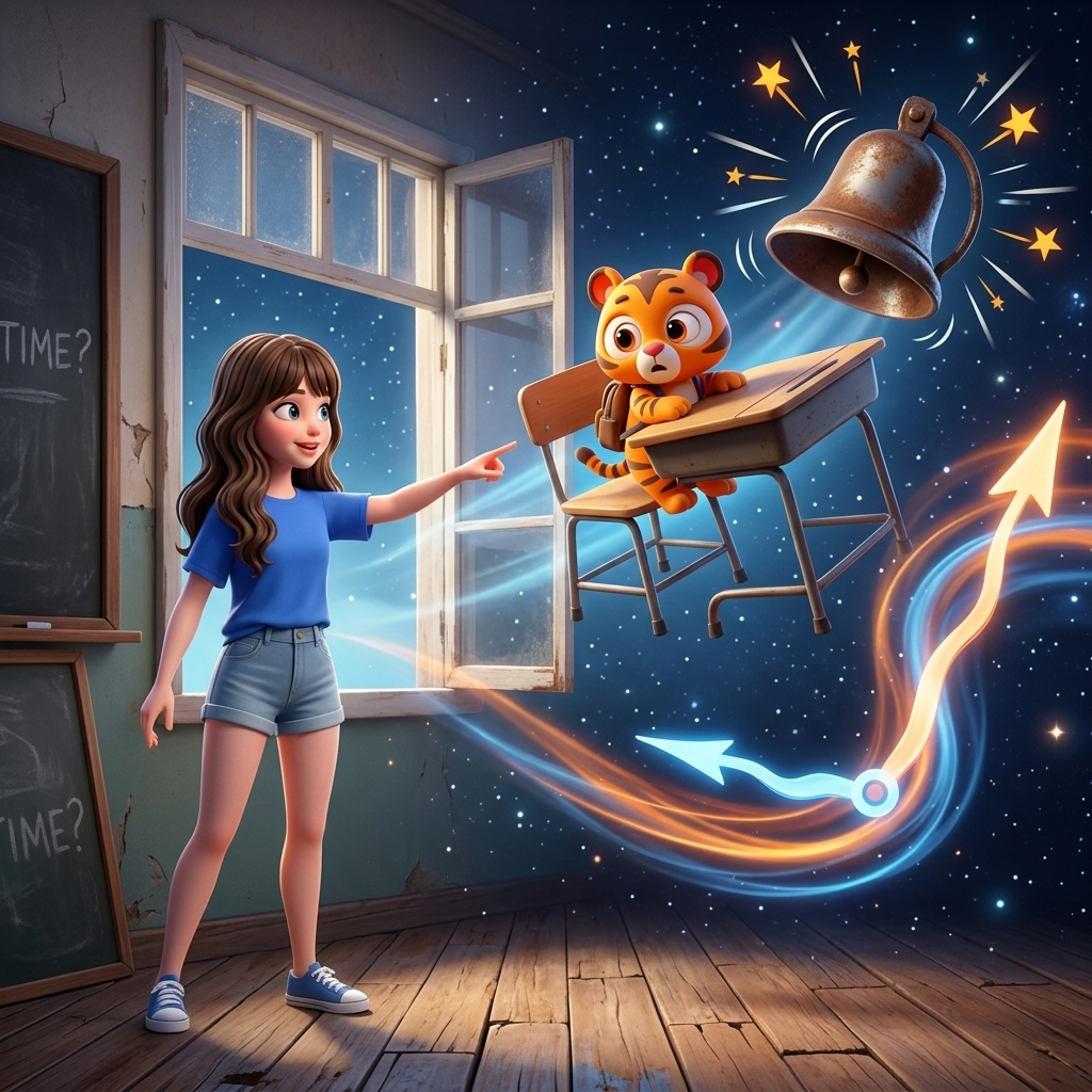 Timmy's Wiggly Time Adventure — scene from the story