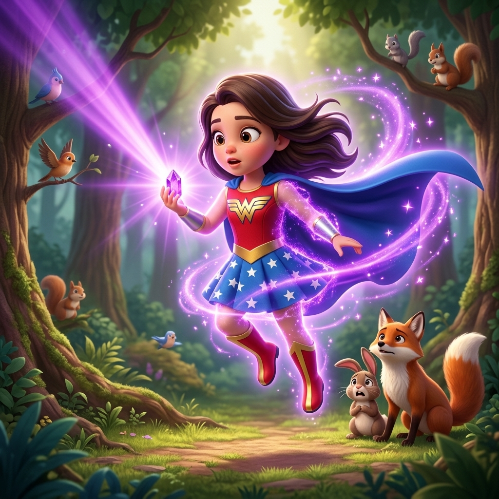 Heidi's Super Crystal Power — scene from the story