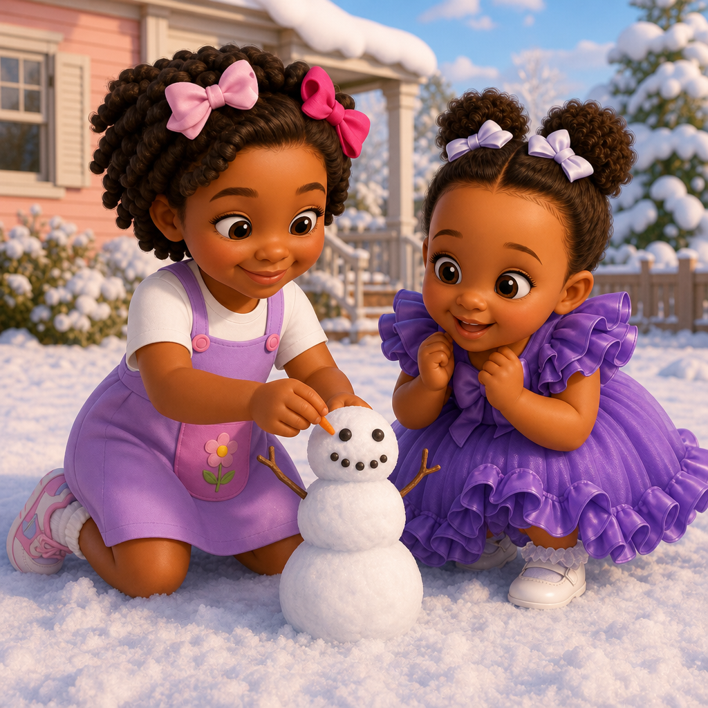 Niyah’s Teeny Snowman Surprise — scene from the story