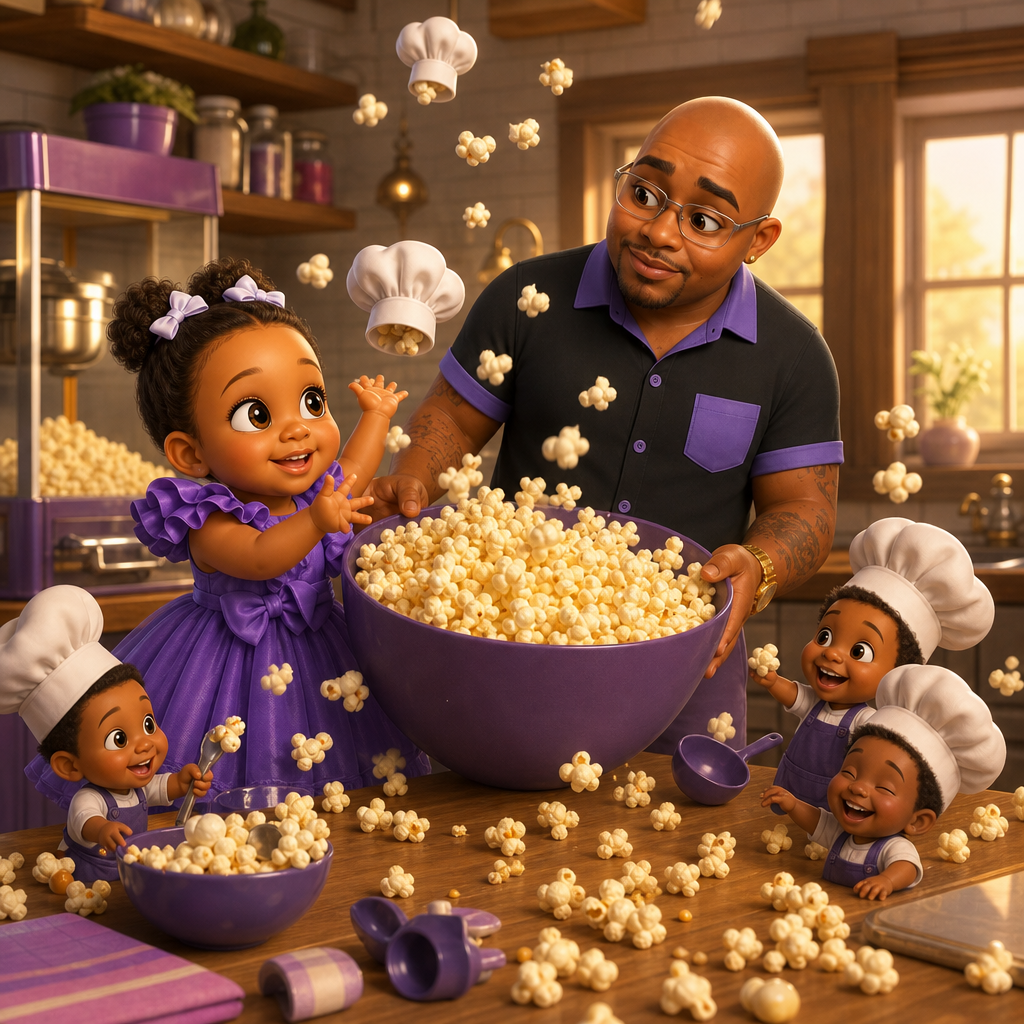 Wynter’s Popping Popcorn Party — scene from the story
