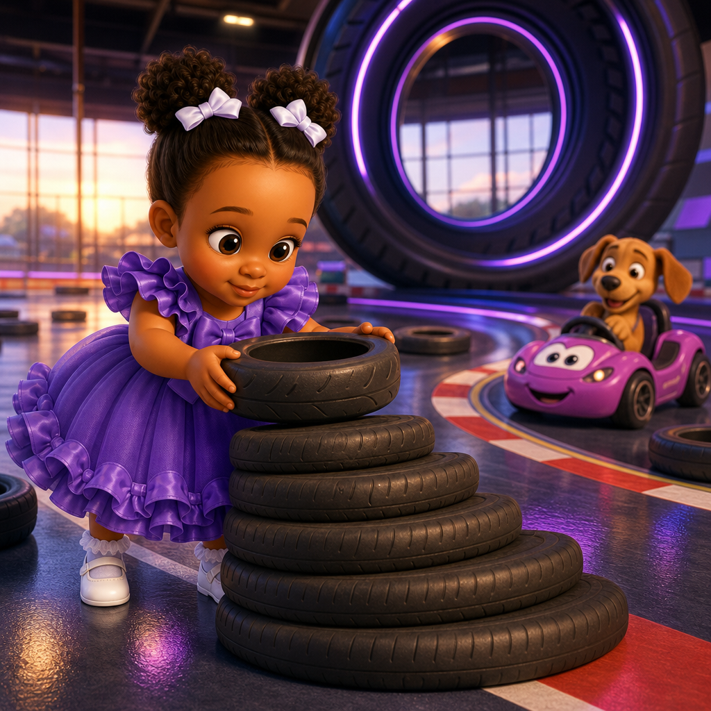 Wynter’s Bouncy Tire Ramp — scene from the story