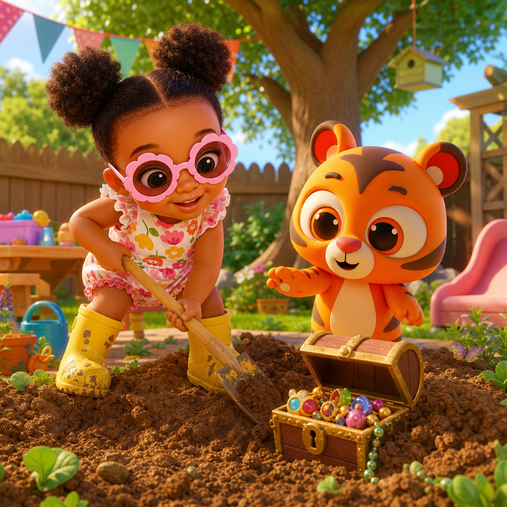 Wynter and Zippy’s Treasure Hunt — scene from the story
