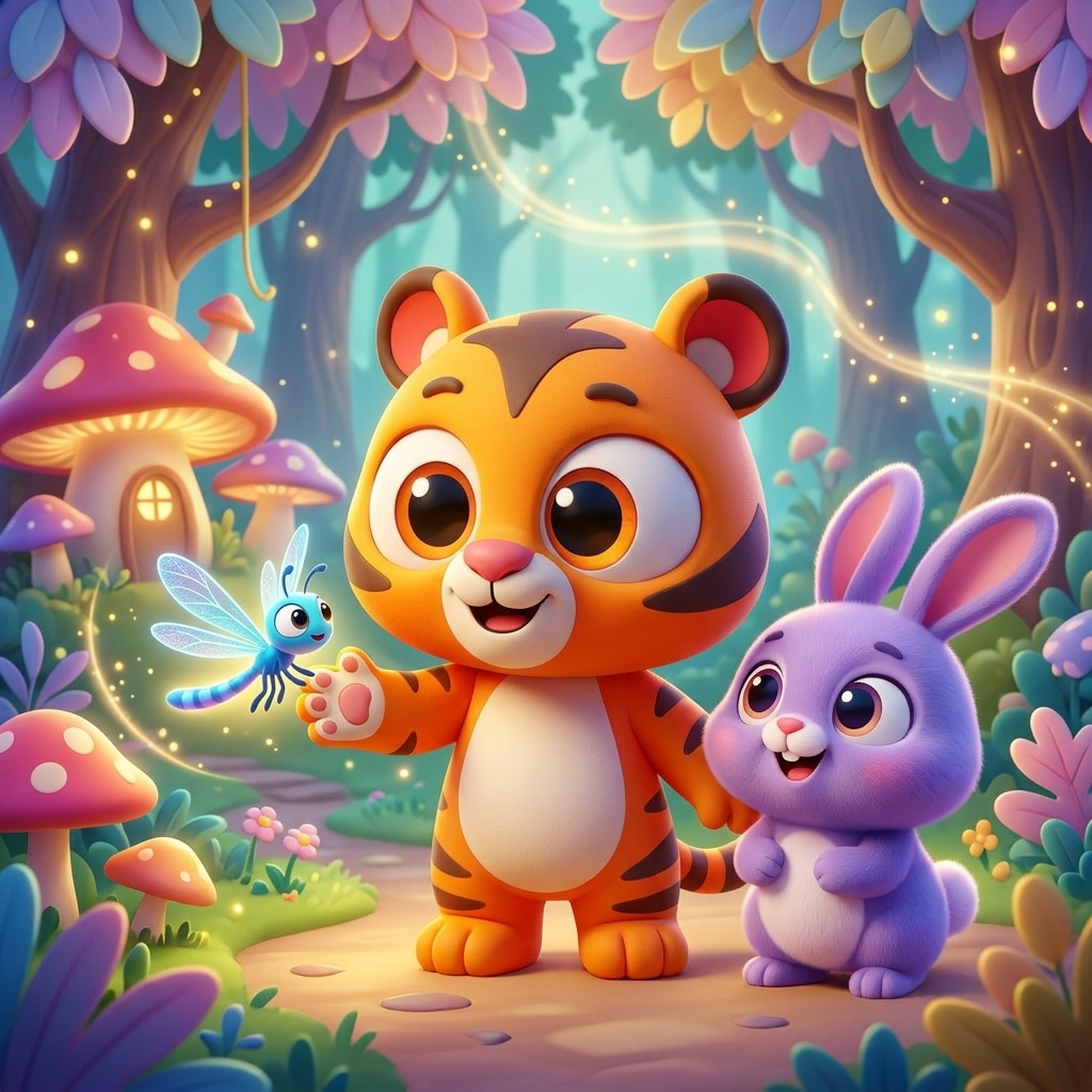 Zippy Finds New Friends — scene from the story