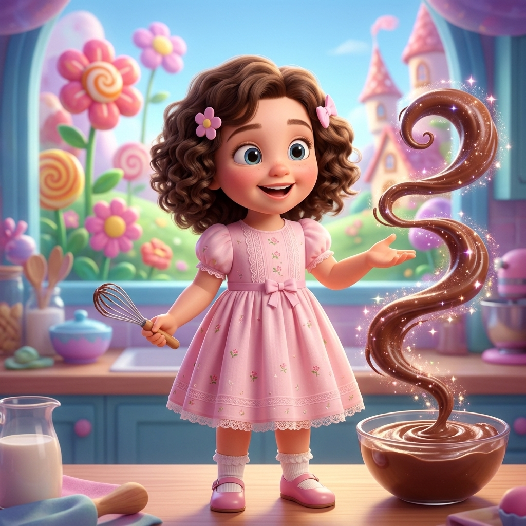 Belle Bakes Chocolate Magic — scene from the story