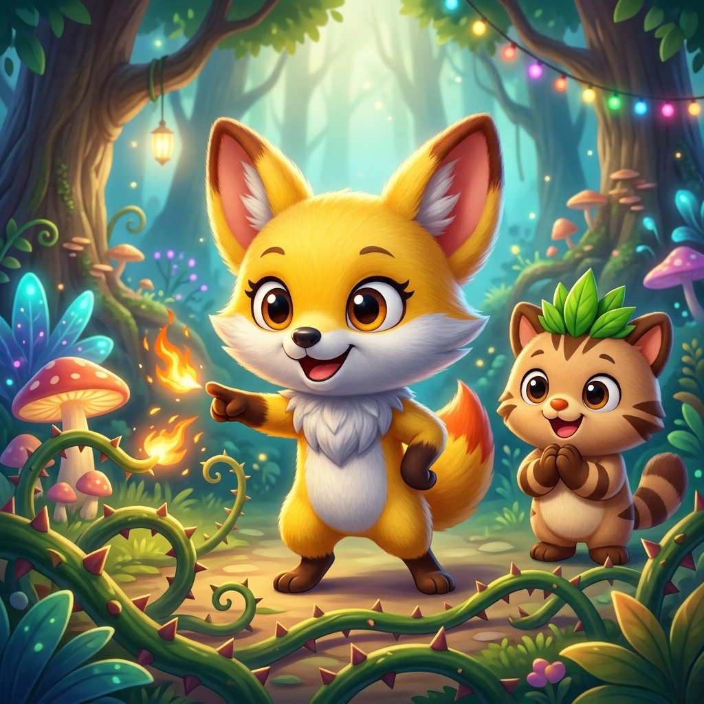 Fennekin Saves The Day — scene from the story