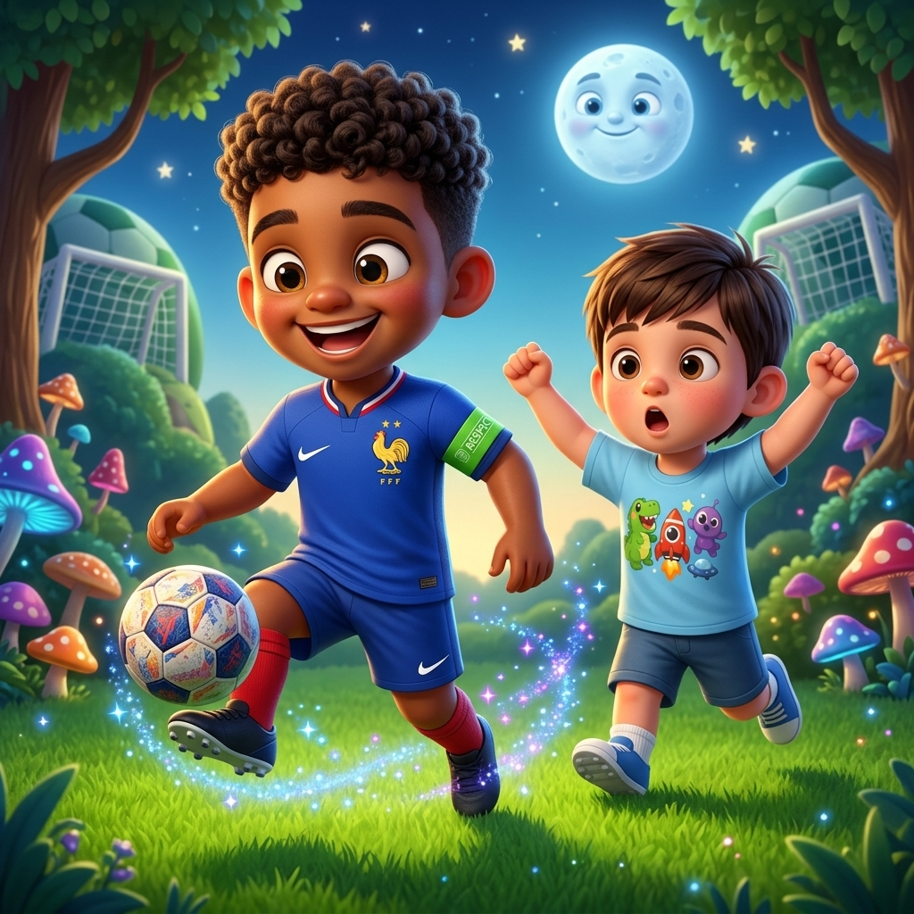 Paul's Soccer Day! — scene from the story