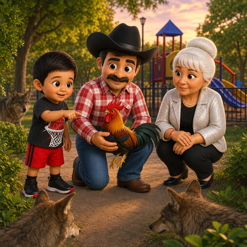 Leon’s Rooster Rescue — scene from the story