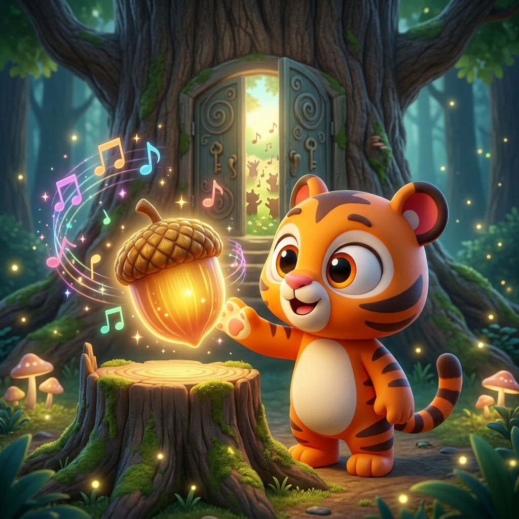 Zippy's Magic Acorn Quest — scene from the story