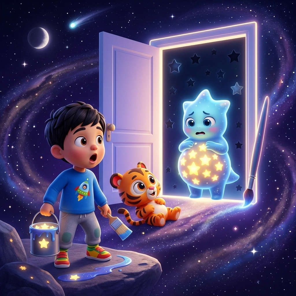 Aun Ali Paints the Stars — scene from the story
