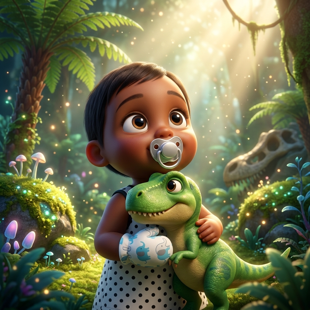Jaleyah's Dino Discovery — scene from the story