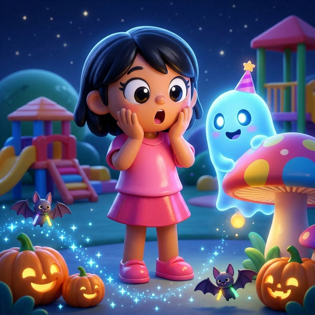 Lily's Spooky Surprise Night — scene from the story