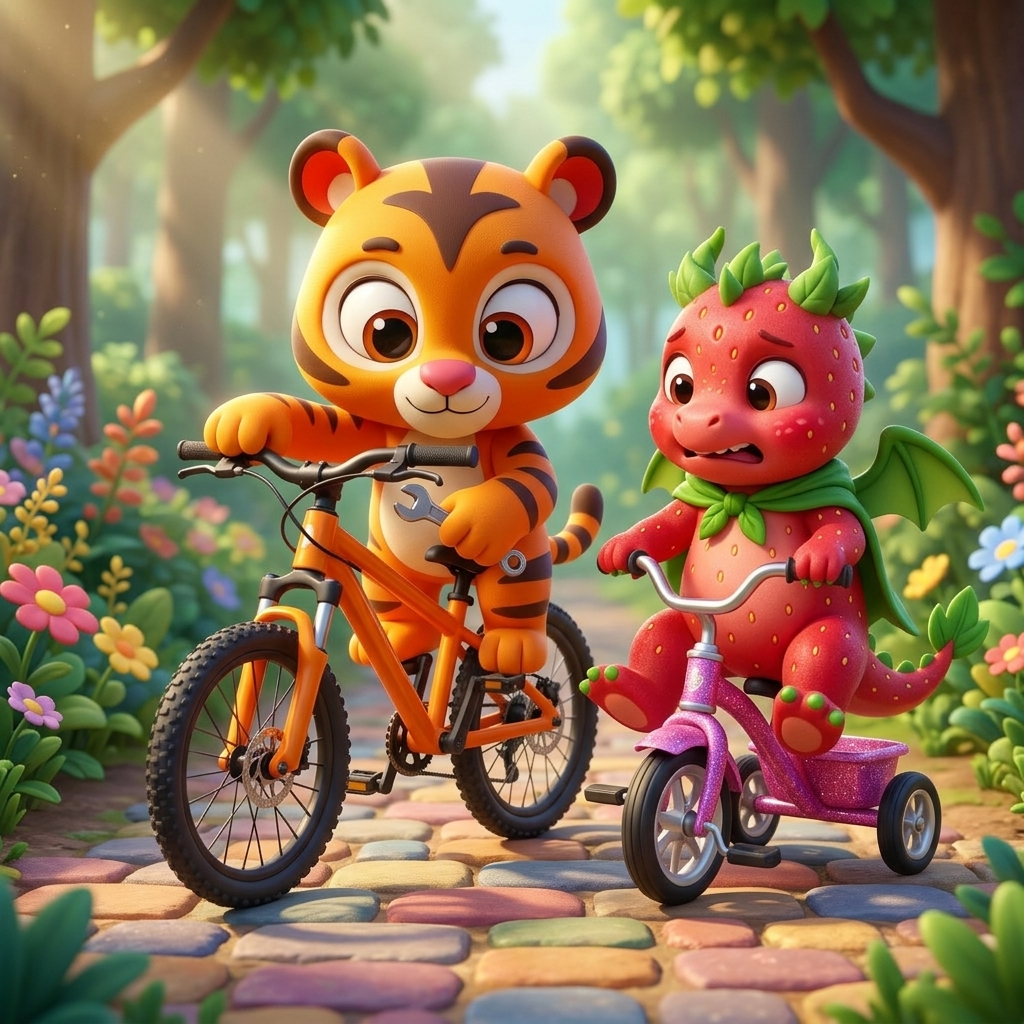 Toby And Berry Ride! — scene from the story