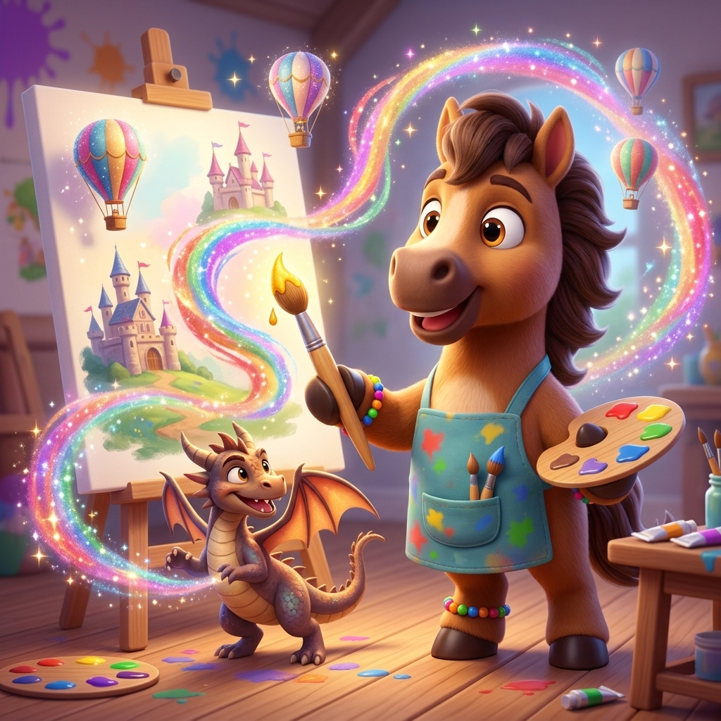 Chozen's Magical Paintbrush Adventures — scene from the story