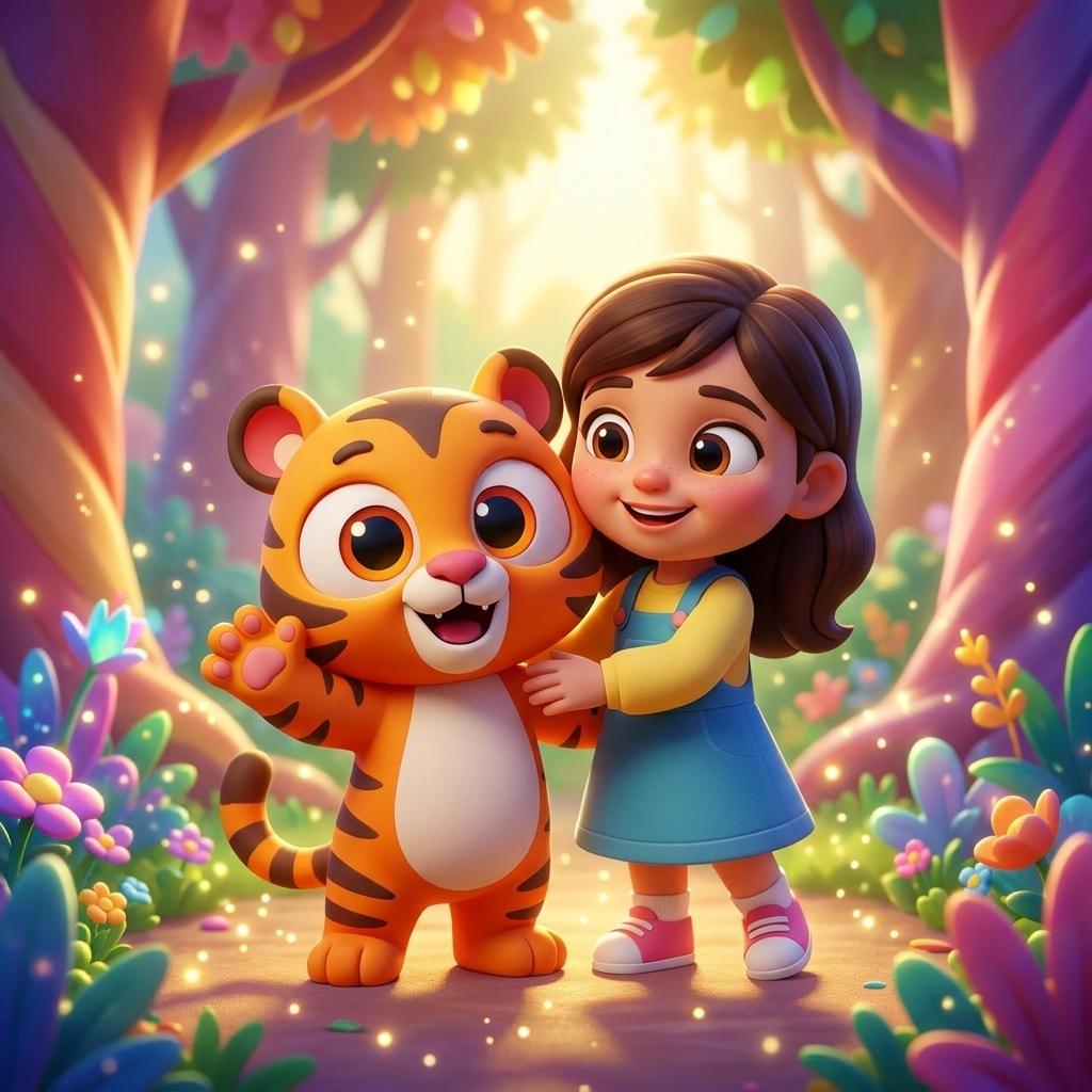 Meriem's Magical Animal Friends — scene from the story