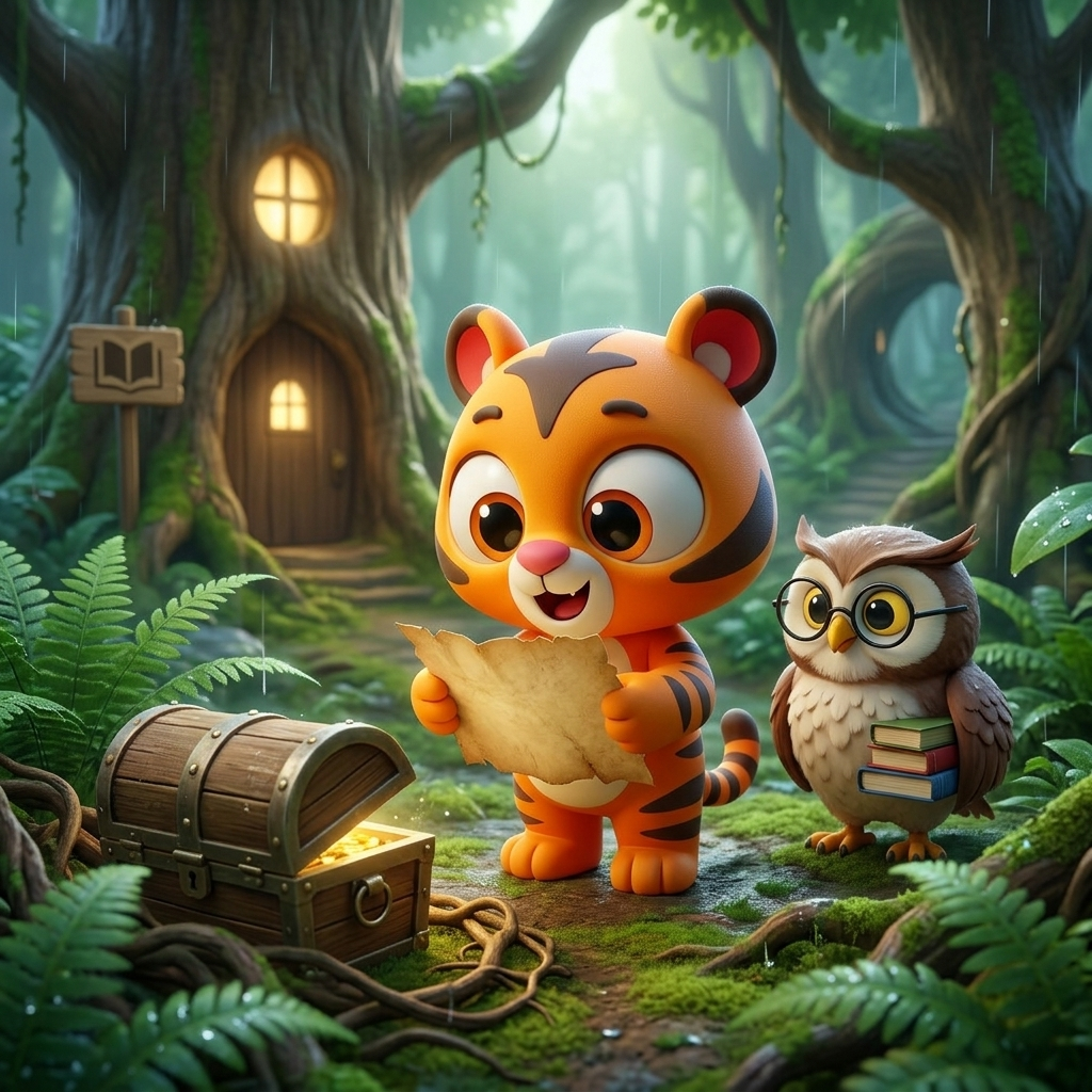 Zippy's Jungle Treasure Hunt — scene from the story