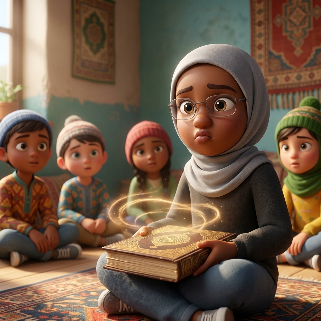 Asmaa's Magical Friendship Book — scene from the story