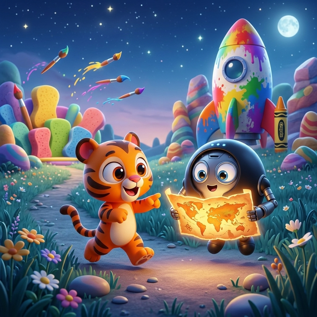 Zippy's Glowing Map Adventure — scene from the story