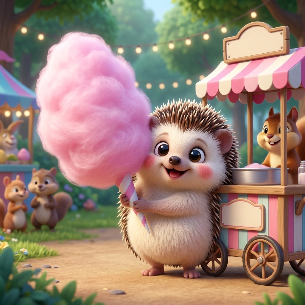 Spillo's Giant Cotton Candy — scene from the story