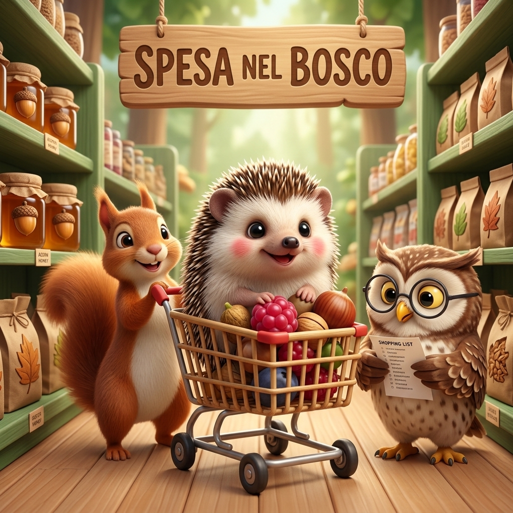 Spillo al Supermercato! — scene from the story